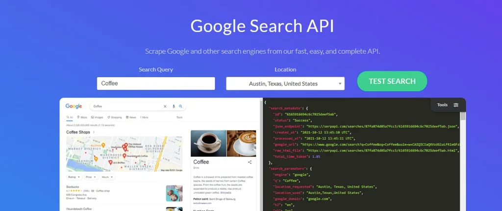 SerpAPI Google Search API