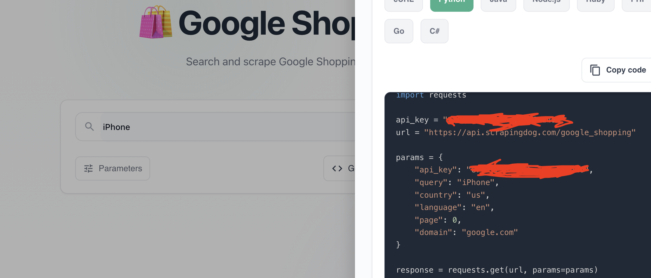 Google Shopping API Testing