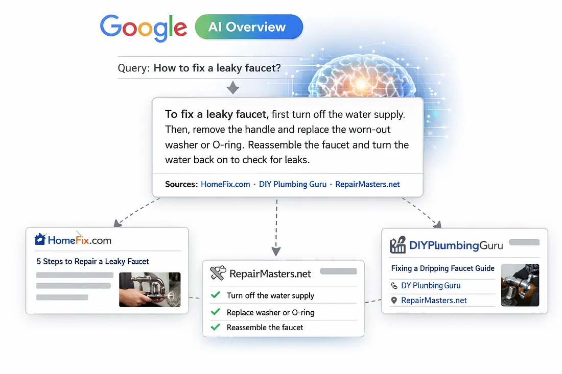 Google AI overview infographic